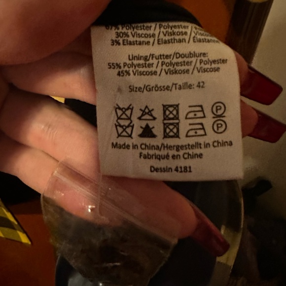 Baum und pferdgarten yellow check long Daphine coat - Picture 4 of 6